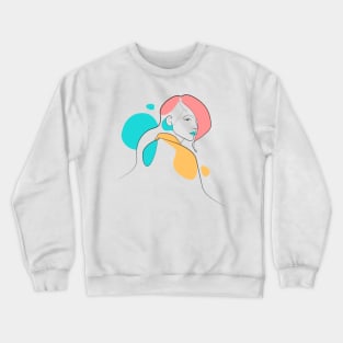 Mysterious women lineart Crewneck Sweatshirt